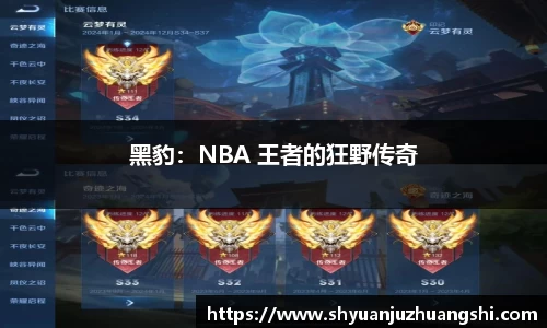 黑豹：NBA 王者的狂野传奇